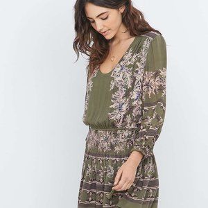 Free People Moonlight Drive Mini Dress Green Color Size Small